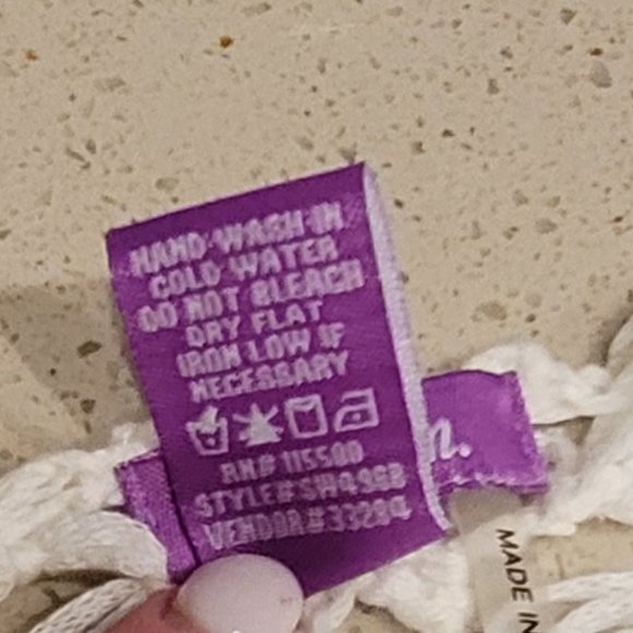 Olivia M. Ombre Three-Tone Crocheted Vest With fringe - Size M - Picture 11 of 11